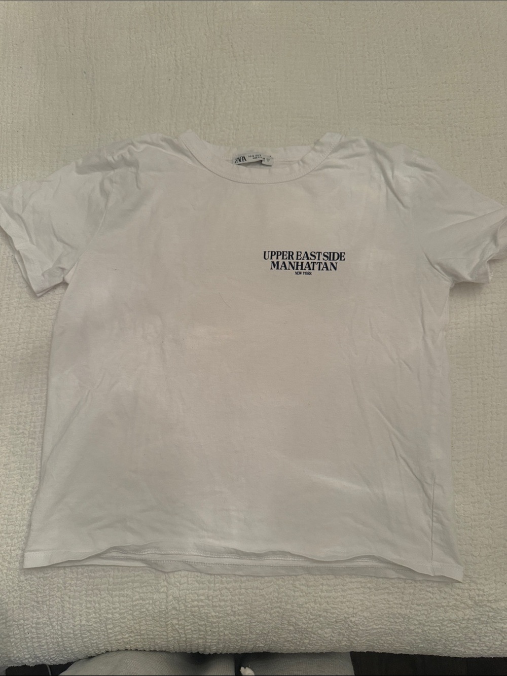 Upper Eastside Manhattan White Graphic Tee